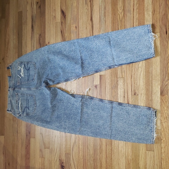 American eagle baggy ripped jeans sz 0 NWOT - Picture 9 of 11